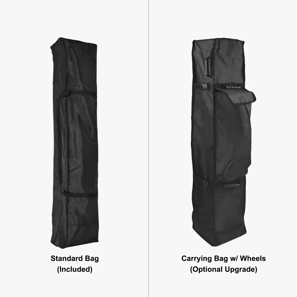 Tent + Table + Flag — Entry — Standard bag included / wheeled bag upgrade